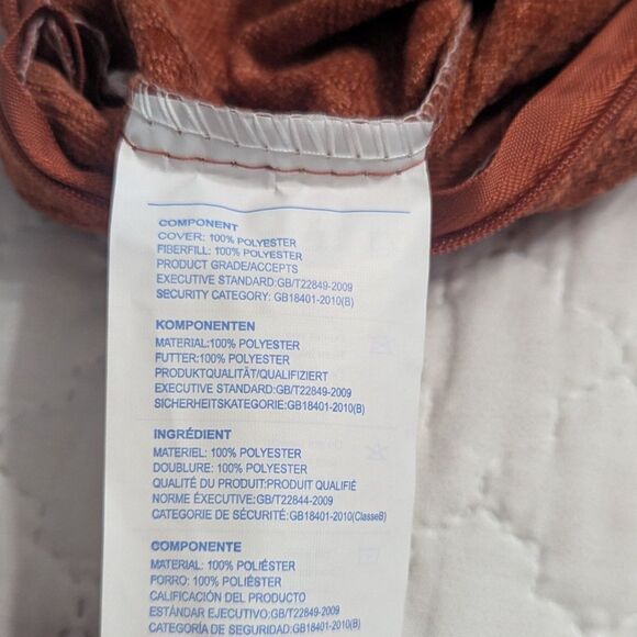 🧡 New MIULEE 18x18 Burnt Orange Chenille Throw Pillow Covers Set 2pc - Picture 7 of 7